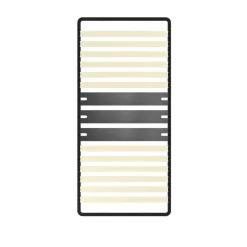 Matelas Ressorts 140x190cm de Forme en Mousse et Ressorts, 20 cm Épaisseur