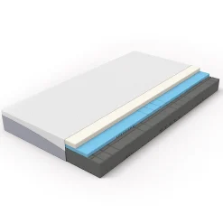 Matelas réversible 160x200cm,hauteur 20cm,degré de fermeté H3 & H4,côté souple et ferme,mousse confort 7 zones,Öko-Tex 100