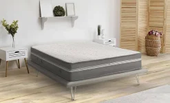 Matelas simple Dlesc, matelas en mousse à mémoire de forme et microressorts ensachés,, 80x190h32 cm