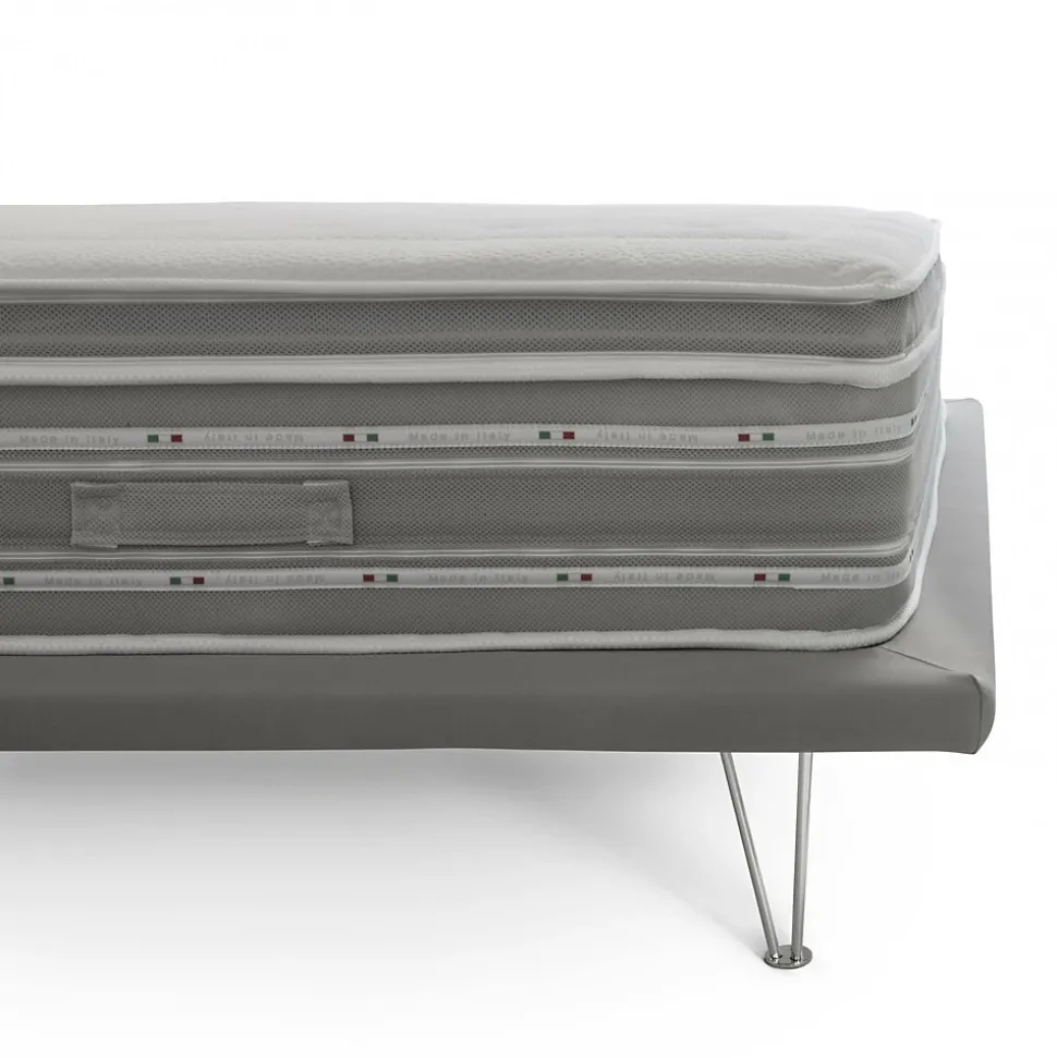 Matelas simple Dmili, orthopédique en mousse à mémoire de forme et microressorts ensachés,, 80x190h37 cm