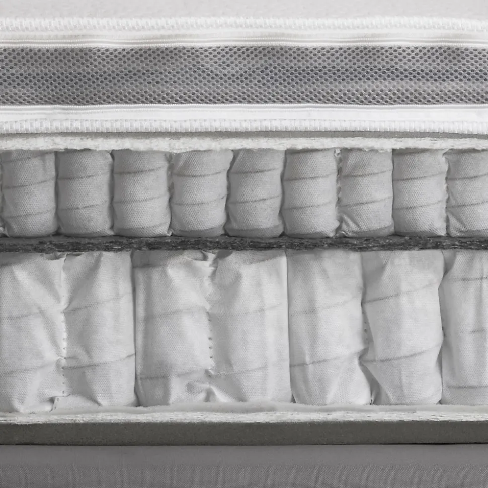 Matelas simple Dmili, orthopédique en mousse à mémoire de forme et microressorts ensachés,, 80x190h37 cm