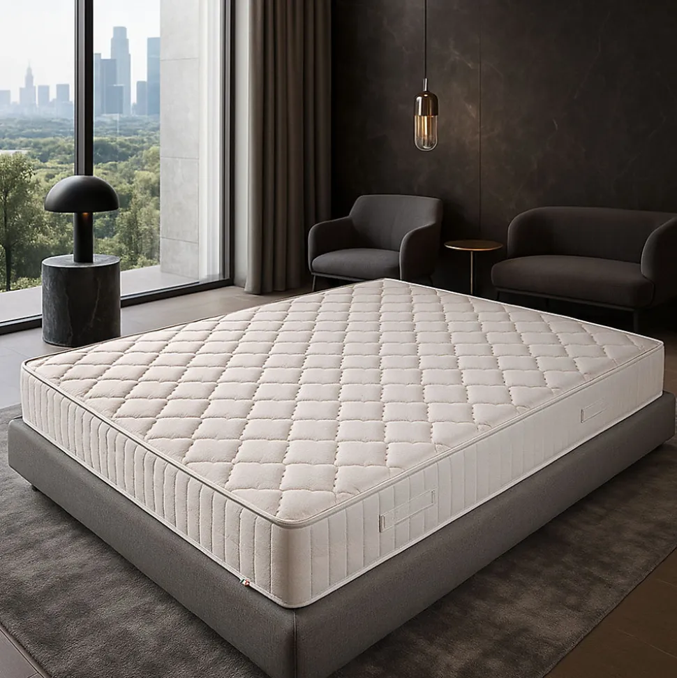 Matelas Tissu Ignifugé Non Feu 100x200 x 26 cm - Très Ferme Indéformable - Très Respirant