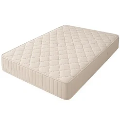 Matelas Tissu Ignifugé Non Feu 120x200 x 25,5 cm - Très Ferme - ame rembourrage 100 % polesther