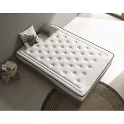 Matelas viscoélastique - ECCOX - Clean Plus - 135x200 cm - Épaisseur 28 cm - Anti-acarien