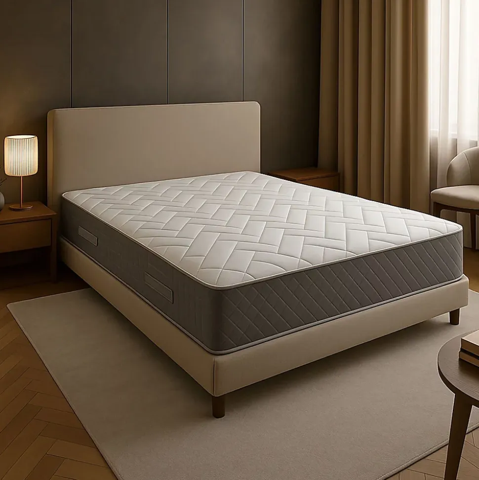 Matelas 160x200 - 21 cm - 80 Kg/m3 - Accueil Ferme - 7 Zones de Confort - Soutien Ferme - Confort Optimal - Usage Quotidien - MATE