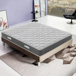Matelas 120x200 à mémoire de forme - Epaisseur 20 cm - Mémoire 5 cm - Soulagement des points de pression - Hermes