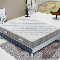 Matelas 140x190 à mémoire de forme - Epaisseur 30 cm - Mémoire 5 cm - Soulagement des points de pression - Hermes