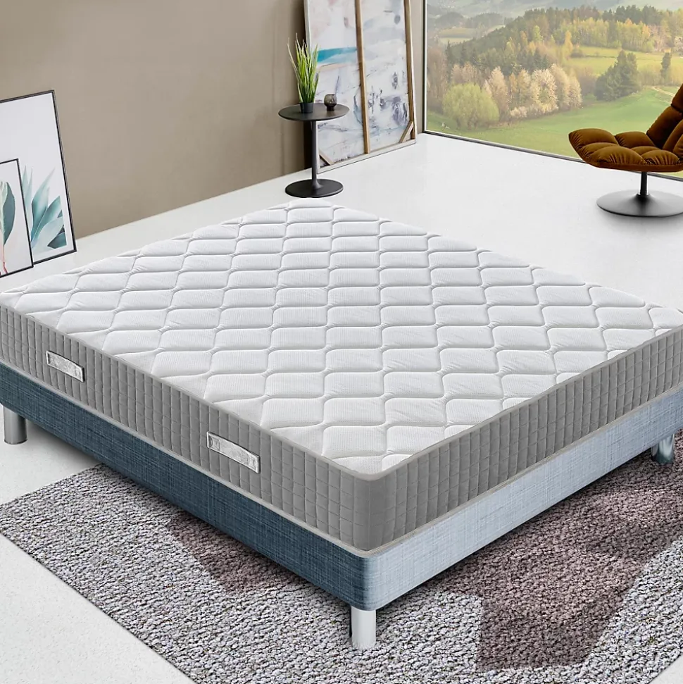 Matelas 140x190 à mémoire de forme - Epaisseur 30 cm - Mémoire 5 cm - Soulagement des points de pression - Hermes