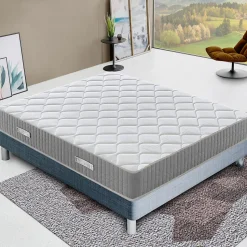 Matelas 200x200 à mémoire de forme - Epaisseur 30 cm - Mémoire 5 cm - Soulagement des points de pression - Hermes