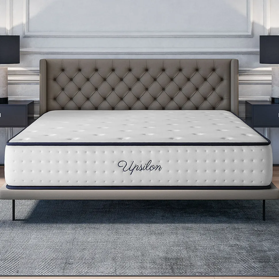 Matelas 180x200 - Épais 30 cm - Mousse mémoire de forme - Blue Latex - Confort Ferme - 7 zones - Réversible - Durable - Upsilon