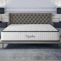 Matelas 160x200 - Épais 30 cm - Mousse mémoire de forme - Blue Latex - Confort Ferme - 7 zones - Réversible - Durable - Upsilon
