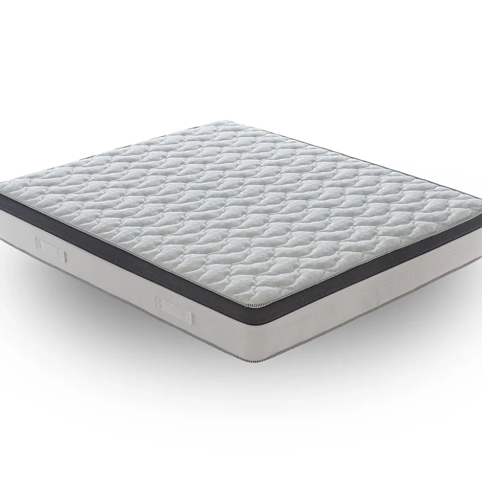 Matelas 120x190 à ressorts ensachés 800 - Epaisseur 28 cm - Mousse à mémoire de forme 6 cm - 9 zones de confort - Positano