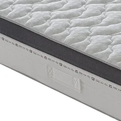 Matelas 80x190 à ressorts ensachés 800 - Epaisseur 28 cm - Mousse à mémoire de forme 6 cm - 9 zones de confort - Positano
