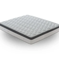 Matelas 80x190 à ressorts ensachés 800 - Epaisseur 28 cm - Mousse à mémoire de forme 6 cm - 9 zones de confort - Positano