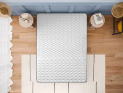 Matelas 160x200 Alpha - Mousse HR - Accueil Blue Latex - Épais 30 cm - 7 zones de soutien - Face été/hiver - Confort Ferme