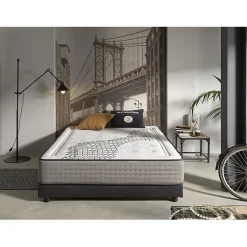 Matelas 120x180 Brooklyn Paradise Hauteur 24cm 2 Anti-acariens Respirant. ECCOX