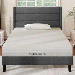 Matelas 90x200 cm - Ergonomique 7 Zones avec Mousse Froide, Confort H2 H3, Housse Amovible Lavable à Fermeture Éclair - Blanc