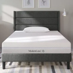 Matelas 90x200 cm - Ergonomique 7 Zones avec Mousse Froide, Confort H2 H3, Housse Amovible Lavable à Fermeture Éclair - Blanc