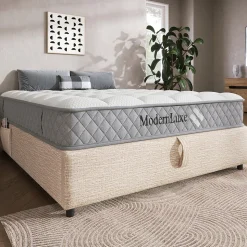 Matelas 140x200 cm - Matelas Orthopédique avec Ressorts ensachés 7 Zones et Mousse Froid - H3 Moyenne Ferme - 20 cm - Blanc