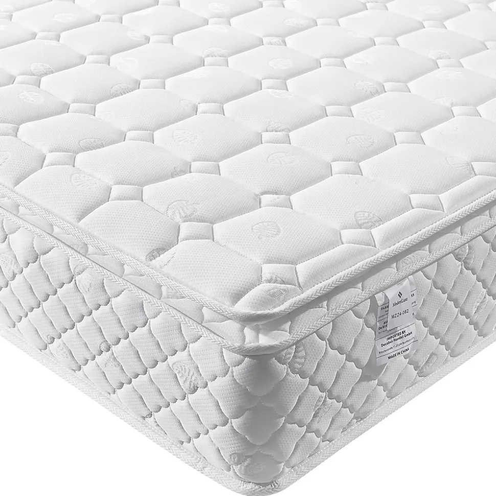 Matelas 90x200 cm à Ressorts Ensachés, Mousse Froide 7 Zones, Microfibre Matelassée, Fermeté H3, Hauteur 25 cm, Certifié Oeko-Tex