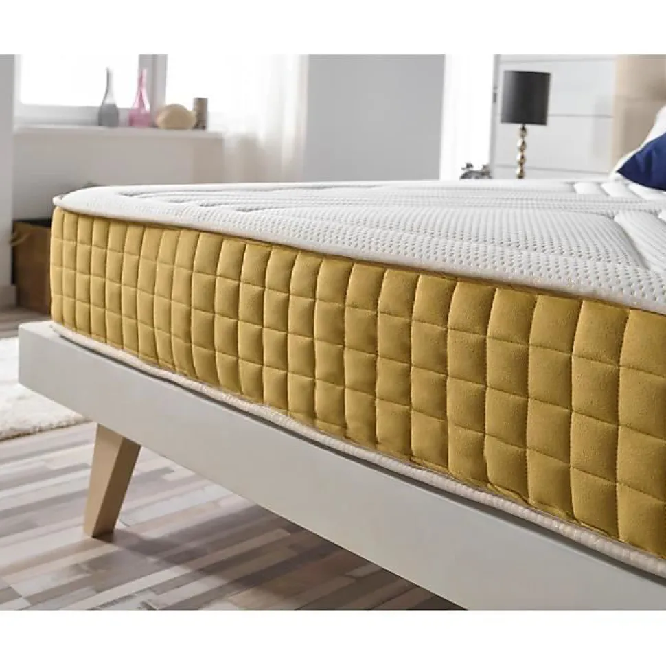 Matelas 80x190 cm en mousse à mémoire Luxury Gold epaisseur 21 cm +/-2 Fermeté moyenne-élevée. ECCOX