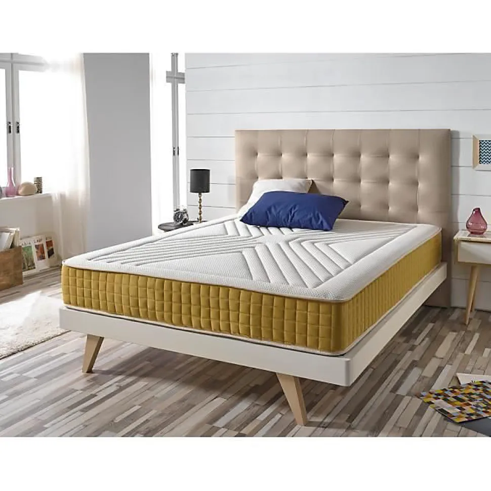 Matelas 80x190 cm en mousse à mémoire Luxury Gold epaisseur 21 cm +/-2 Fermeté moyenne-élevée. ECCOX