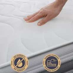 Matelas 130x190 cm en Waterfoam hypoallergénique, 16 cm