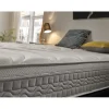 Matelas 90x190 cm Mémoire de forme Luxury Elite Argent H25 epaisseur 25 cm +/- 2 Haute Fermeté. ECCOX