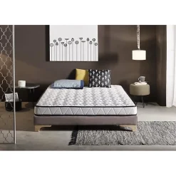 Matelas 80x190 cm Mémoire de forme Luxury Aloe Vera epaisseur 16 cm +/- 2 avec fonction antimicrobienne de traitement ALOE VERA. E