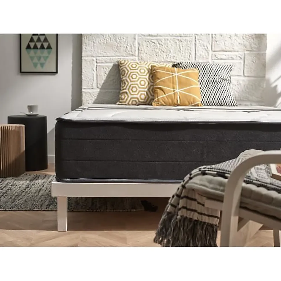 Matelas 140x200 cm Mémoire de formeelastique Memory Graphene epaisseur 30 cm +/-2 Fermeté moyenne-haute. ECCOX