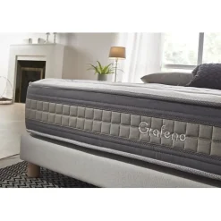 Matelas 120x180 cm Mémoire de forme Gel Pocket Spring Graphene Design & Comfort epaisseur 29 cm + / -2 Fermeté moyenne-élevée