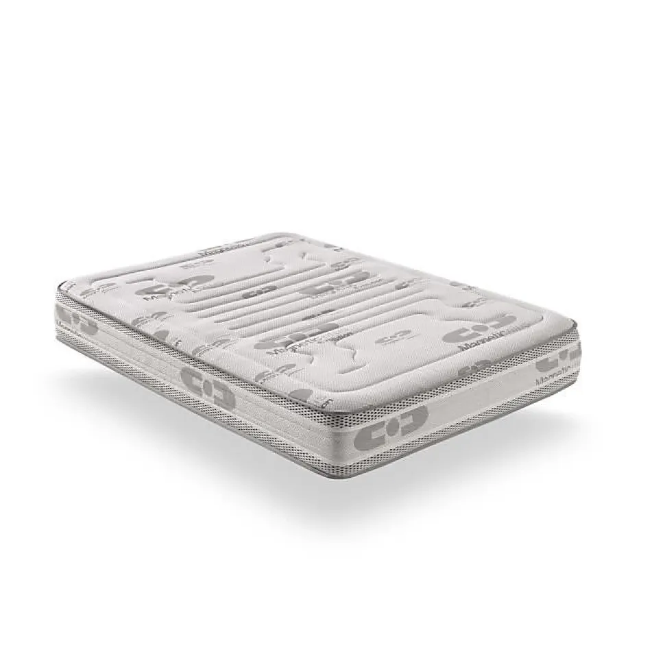 Matelas 135x200 cm Mémoire de formeélastique Magnetic Evolution epaisseur 27 cm +/- 2 Fermeté Moyenne-Haute. ECCOX
