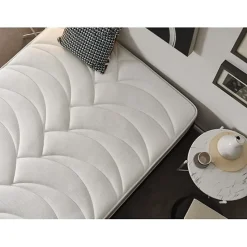 Matelas 105x190 cm Mémoire de forme Luxury Elite Argent H25 epaisseur 25 cm +/- 2 Haute Fermeté. ECCOX