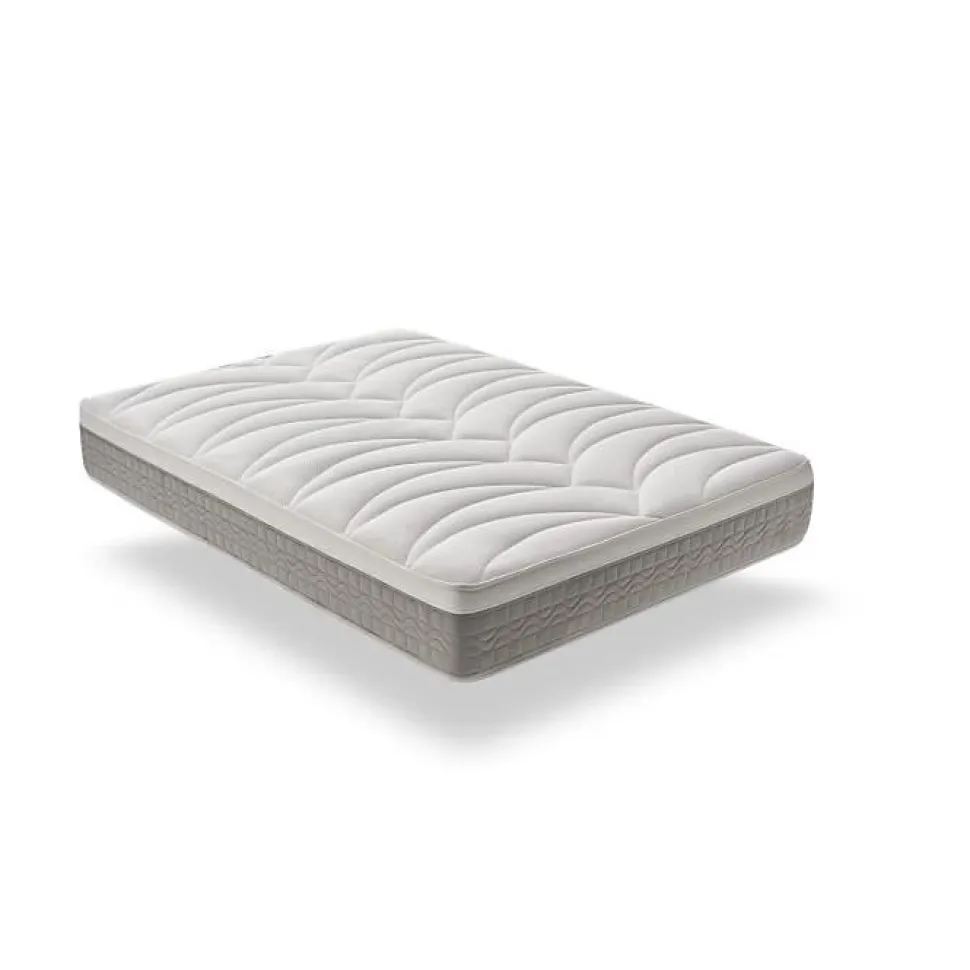 Matelas 105x190 cm Mémoire de forme Luxury Elite Argent H25 epaisseur 25 cm +/- 2 Haute Fermeté. ECCOX