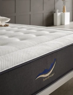Matelas 200x200 cm Simpur Sport, mousse HR multizone haute densité, 30 cm, soutien semi-ferme, confort et maintien optimal