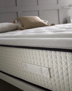 Matelas 200x200 cm Simpur Sport, mousse HR multizone haute densité, 30 cm, soutien semi-ferme, confort et maintien optimal