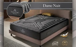 Matelas 90x200 dame nuit soutien ferme évolutif ressorts ensachés deep spring & confort multizone hr - 25cm d'epaisseur