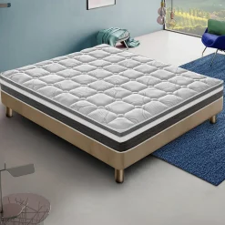 Matelas 160x190 en mousse à mémoire de forme - Epaisseur 20 cm - Orthopédique - Rigidité H4 - Fabriqué en Italie - Mod Anna