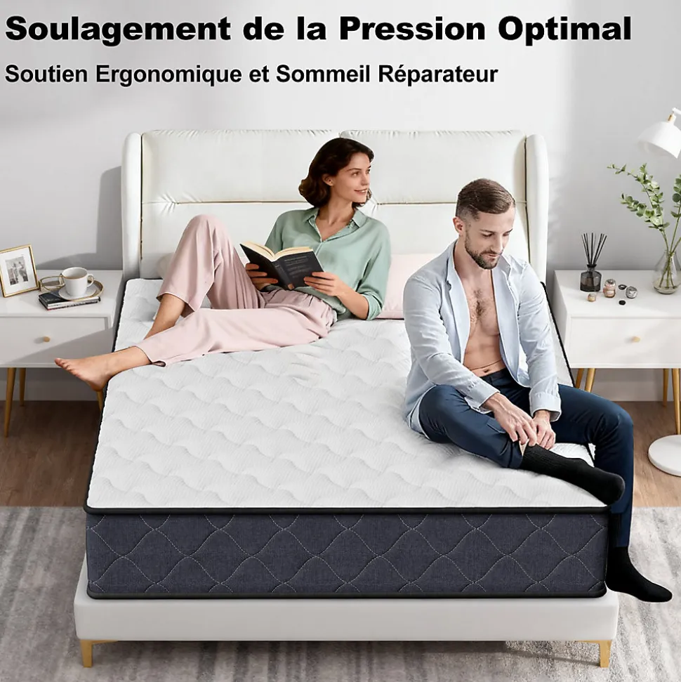 Matelas 90x190 Epaisseur 22CM Haute Densité