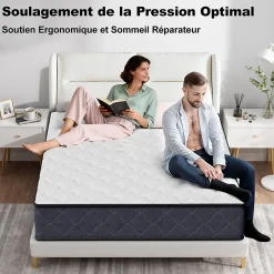 Matelas 140x190 Epaisseur 22CM Haute Densité