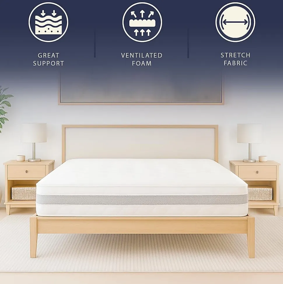 Matelas 180x200 ergonomique et respirant 20 cm