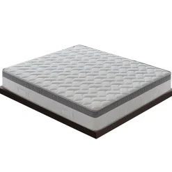 Matelas 120x200 Memory Gel - Epaisseur 25 cm - Mousse Mémoire 6 cm - 9 zones de confort - 100% Made in Italy