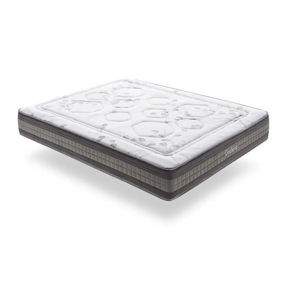 Matelas 80x190 Mémoire de forme Gel Pocket Spring Graphene Design & Comfort Hauteur 29cm + / -2 Fermeté moyenne-élevée