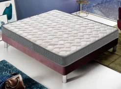 Matelas 90x190 Mousse - Epaisseur 16 cm - Elastique et indéformable - Rigidité H3 - Fabriqué en Italie - Mod Louvre