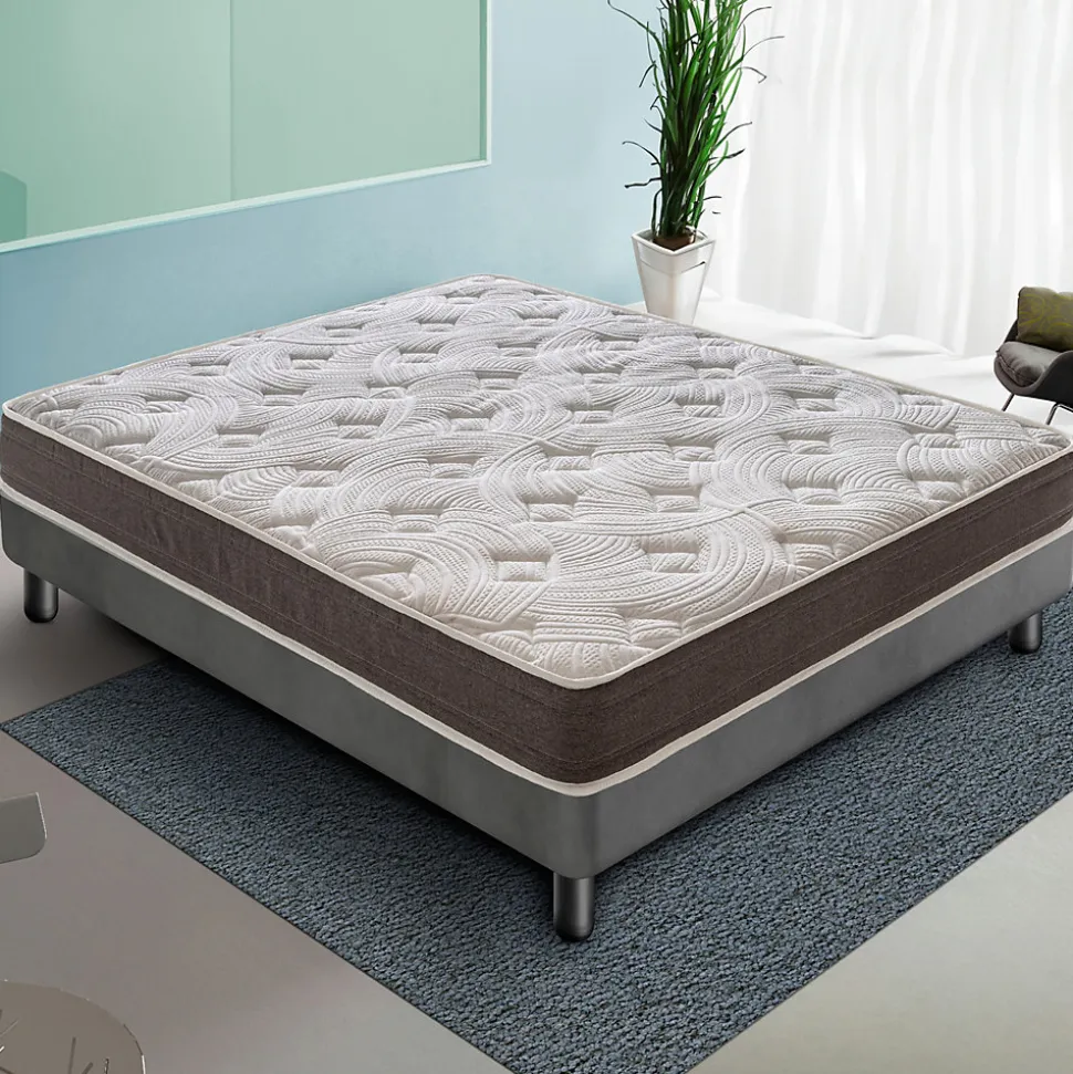 Matelas 90x190 Mousse - Epaisseur 15 cm - 9 zones de confort - Rigidité H4 - Mod Chieti