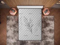 Matelas 160x200 Orion - Mousse Mémoire de Forme - Blue Latex - Épais 30 cm - 7 zones - Réversible face été/hiver - Confort Ferme