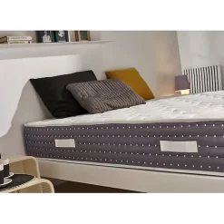 Matelas 80x180 Ressorts Ensachés Memory Nature avec 5cm Gel Mémoire de forme + Graphène + Supersoft Hauteur 30 cm +/-2 n