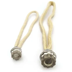 Mèche de rechange pour grande lampe catalytique 200ml - Compatible toutes marques. Tête en céramique et cordon 100% coton