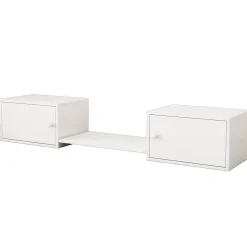 Meuble à chaussures 189x40x34,5 cm, multifonction, utilisable avec lit superposé, blanc