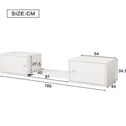 Meuble à chaussures 189x40x34,5 cm, multifonction, utilisable avec lit superposé, blanc